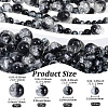 450Pcs 4 Styles Spray Painted Crackle Glass Beads CCG-PA0001-09C-2