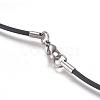 Rubber Cord Necklaces Making MAK-L023-01B-2