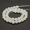 Faceted Natural White Jade Beads Strands G-F448-10mm-2