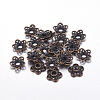 Tibetan Style Alloy Bead Caps X-RLF10597Y-NF-1
