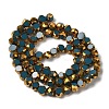 Electroplate Glass Beads Strands EGLA-P061-01A-04-2