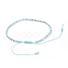Adjustable Nylon Thread Braided Beads Bracelets BJEW-JB04377-4