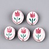 Handmade Porcelain Beads PORC-N013-10F-1