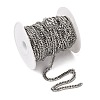 Tarnish Resistant Men's Jewelry Making 304 Stainless Steel Double Link Curb Chains CHS-A003C-1.2mm-4
