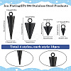 40Pcs 4 Styles Ion Plating(IP) 304 Stainless Steel Pendants STAS-SC0008-75-2