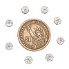 Brass Rhinestone Spacer Beads RB-A014-L6mm-28S-3