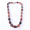 Gemstone Graduated Beaded Necklaces NIEW-F118-B-2