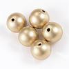 Matte Style Spray Painted Acrylic Beads ACRP-S669-10mm-02-1