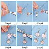 DIY Natural Shell Dangle Earring Making Kit DIY-SC0025-80-6