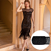 Paillette Tassel Polyester Ribbon Trim OCOR-WH0078-145A-6