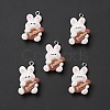 Music Theme Opaque Resin Pendants X-RESI-E024-06P-02-2