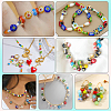 3 Strands Flat Round Handmade Millefiori Glass Beads Strands LAMP-LT0001-15C-5