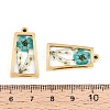 304 Stainless Steel Epoxy Resin Pendants X-STAS-T072-29-4