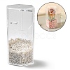Flip Cover Hexagon Plastic Pen Holder MRMJ-E010-02-1