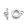 Non-Tarnish 201 Stainless Steel Toggle Clasps STAS-N099-21-1