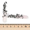 Natural Rose Quartz Faceted Double Termimal Pointed Big Pendants G-P547-03AS-01A-3