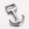 Non-Tarnish 304 Stainless Steel Anchor Hook Clasps STAS-D166-14P-1
