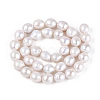 Natural Nucleated Baroque Keshi Pearl Beads Strands PEAR-S020-L18-3