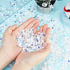 AHADEMAKER 10 Bags 10 Colors Snowflake Plastic Paillette/Sequins Beads MRMJ-GA0001-16-3