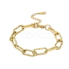 304 Stainless Steel Paperclip Chain Bracelets for Women BJEW-Q040-02G-2