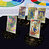 4Pcs 4 Style Wooden Tarot Card Stand Holder DJEW-WH0041-007-5