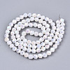 Electroplate Glass Beads Strands X-EGLA-T019-07C-2