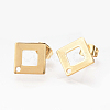 304 Stainless Steel Stud Earring Findings X-STAS-Q223-07-1