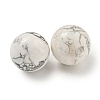 Natural Howlite Round Ball Figurines Statues for Home Office Desktop Decoration G-P532-02A-27-2