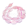 Natural Rose Quartz Beads Strands G-L552P-03-3