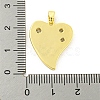 Brass Micro Pave Clear Cubic Zirconia Pendants KK-P263-09B-G-3