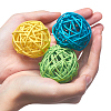 Wicker Rattan Balls AJEW-GF0001-10-5