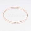 304L Stainless Steel Buddhist Bangles BJEW-G568-15RG-2