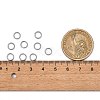 Tarnish Resistant Jewelry Findings Original Color Stainless Steel Split Rings X-STAS-E010-6x1mm-2-4