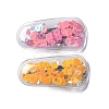 Plastic Flower Sequins Snap Hair Clip PHAR-A011-02-2