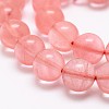 Cherry Quartz Glass Bead Strands X-G-P256-06-8mm-3