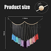 Woolen Yarn Boho Tassel Wall Hanging Ornaments HJEW-WH0071-02-2