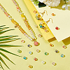 300Pcs 12 Colors Baking Paint Transparent Glass Beads GLAA-PH0003-09-5