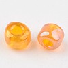 Round Transparent Colors Rainbow Glass Seed Beads X-SEED-A007-2mm-169-2