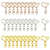 Alloy Heart Lobster Clasps KEYC-YW0001-20G-2