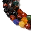 Dyed & Heated Natural Agate Beads Strands G-K376-F21-01-4