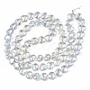 Electroplate Glass Beads Strands EGLA-S188-14-B03-3