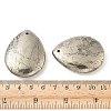 Teardrop Natural Pyrite Pendants G-I125-35A-A-3