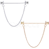 Zinc Alloy Hanging Chain Brooches FIND-GF0006-87C-1