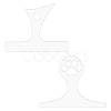 2Pcs 2 Styles Transparent Acrylic Router Templates DIY-DC0002-74-1