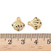 Brass Micro Pave Cubic Zirconia Charms KK-C099-01D-G-3