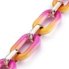Handmade Two Tone Opaque Acrylic Cable Chains AJEW-JB00635-04-2