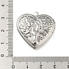 Non-Tarnish 304 Stainless Steel Locket Pendants STAS-Q253-02P-02-3