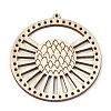 Undyed Wood Chandelier Component Links LS-X-WOOD-T008-44-2