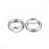 Tarnish Resistant 304 Stainless Steel Open Jump Rings X-STAS-F174-12P-2