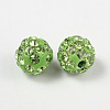 Polymer Clay Rhinestone Beads RB-A053-6mm-07-2